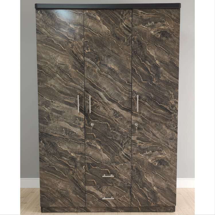 Sage Texture Wooden Almirah with Storage